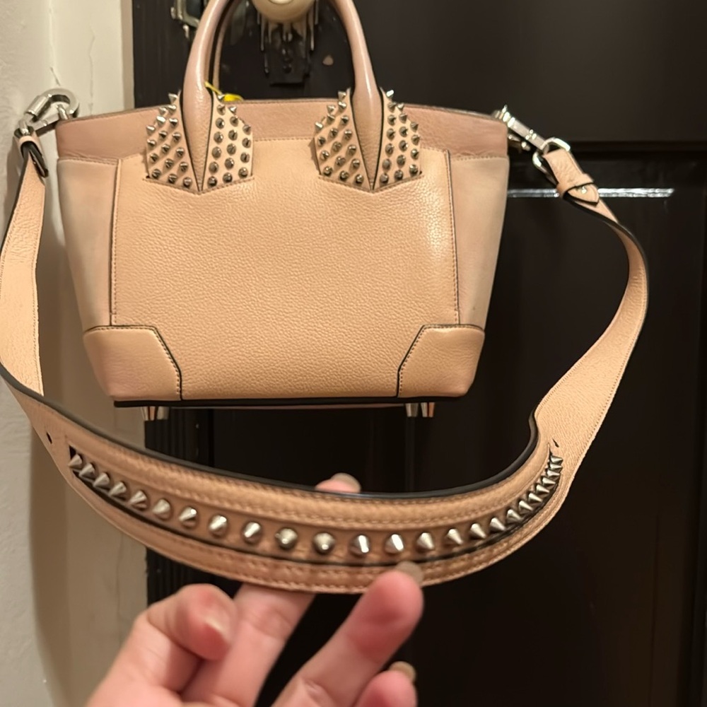 Christian Louboutin Pink Leather Satchel Handbag and Crossbody